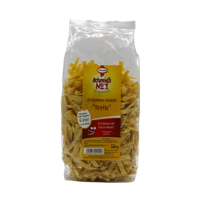 Schmids No. 1 “Wide” Ribbon Noodles (8 mm) 500 g